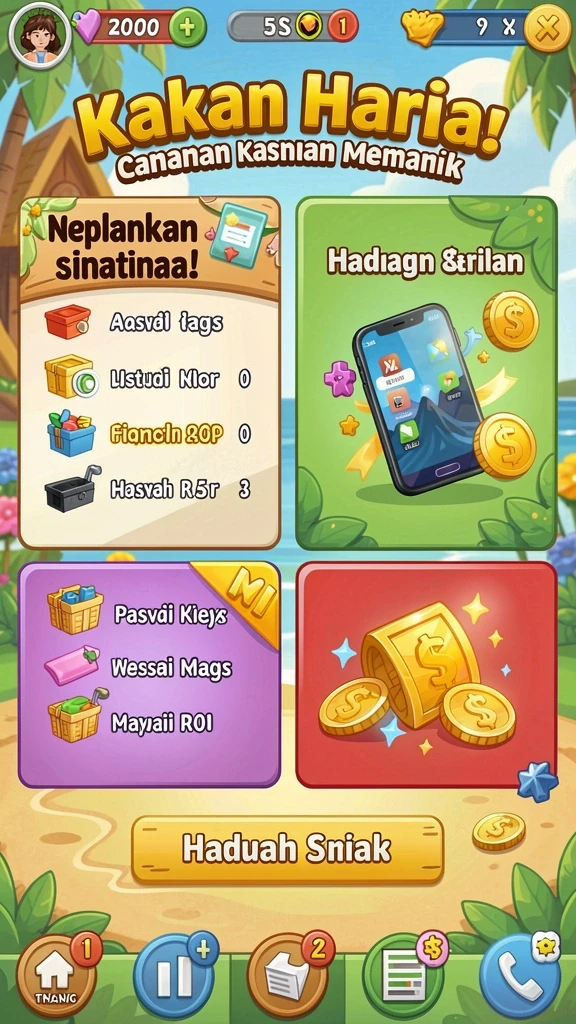 atom138 - Screenshot fitur kustomisasi karakter yang menarik.