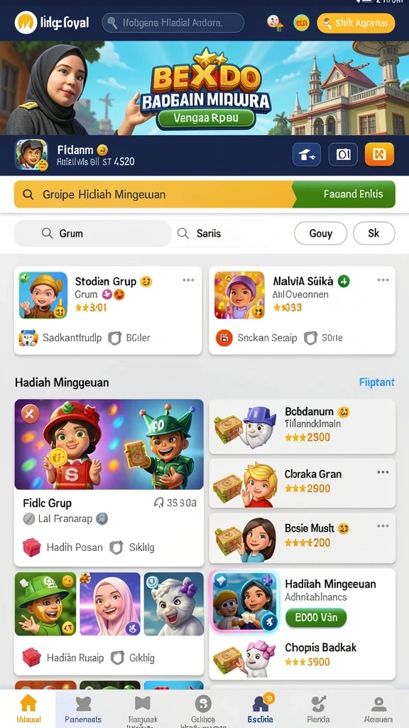 coloktoto - Tampilan antarmuka aplikasi yang menarik dan mudah digunakan.