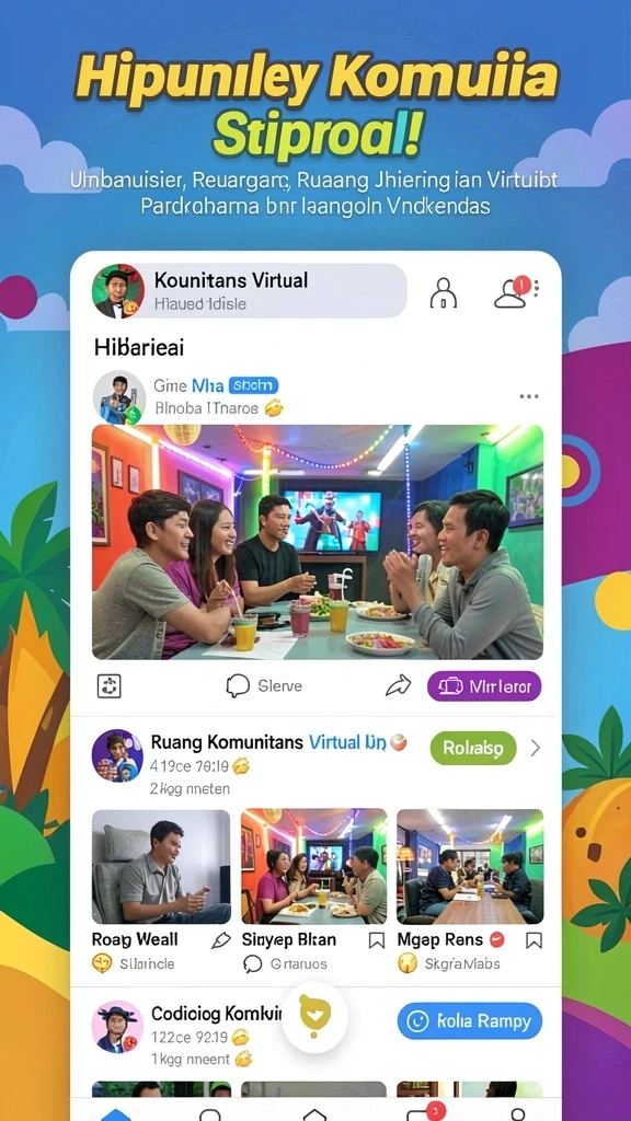 fatcai99 - Fitur interaksi sosial dengan teman.