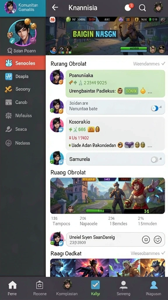 kerangwin - Tampilan leaderboard yang kompetitif untuk pemain.